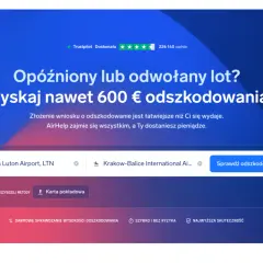 Opóźniony lot? Sprawdź, czy przysługuje Ci odszkodowanie za odwołany lot. Wpisz trasę, np. z Londynu do Krakowa, i dowiedz się, ile możesz zyskać.