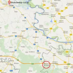 Mapa pokazuje drogę do Batrovci, gdzie można przekroczyć granicę. Czy do Serbii potrzebny jest paszport? Sprawdź przed podróżą!