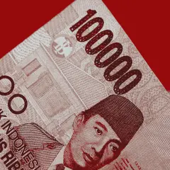 Portret Sukarno na banknocie 100 000 rupii, idealna waluta na bal.