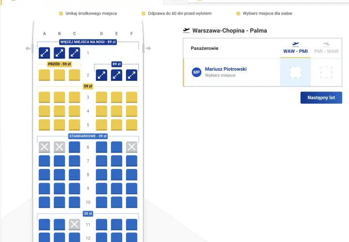 Ile miejsc ma samolot Ryanair? Zaskakujące różnice w pojemności