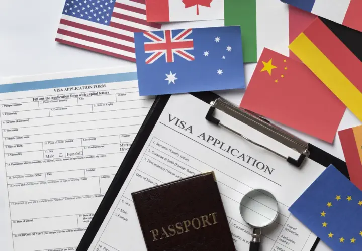Formularze wizowe, paszport i flagi USA, Australii, Chin, Niemiec, UE. Planujesz podróż do Nowej Zelandii? Wiza to pierwszy krok.