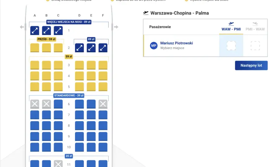 Ile miejsc ma samolot Ryanair? Zaskakujące różnice w pojemności