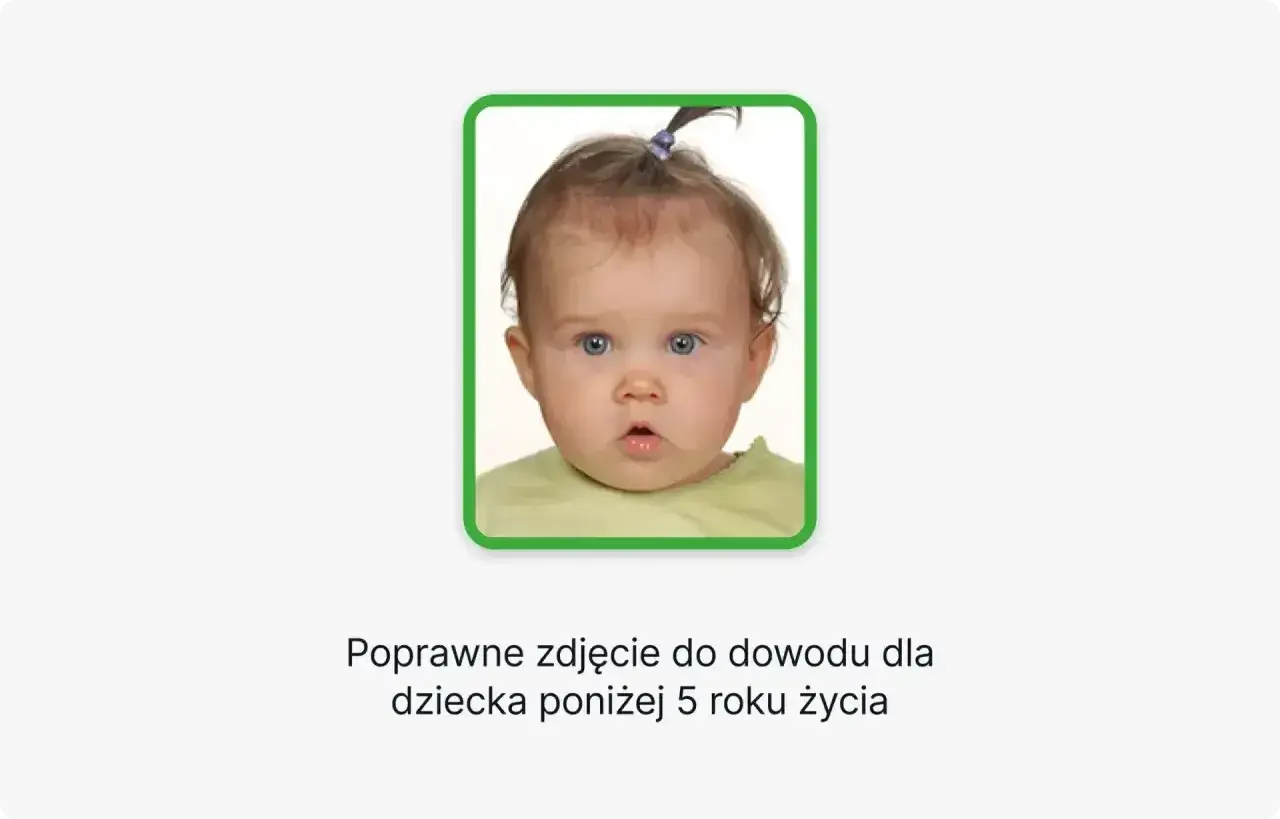Urocze dziecko z niebieskimi oczami, idealne do paszportu online dla dziecka.