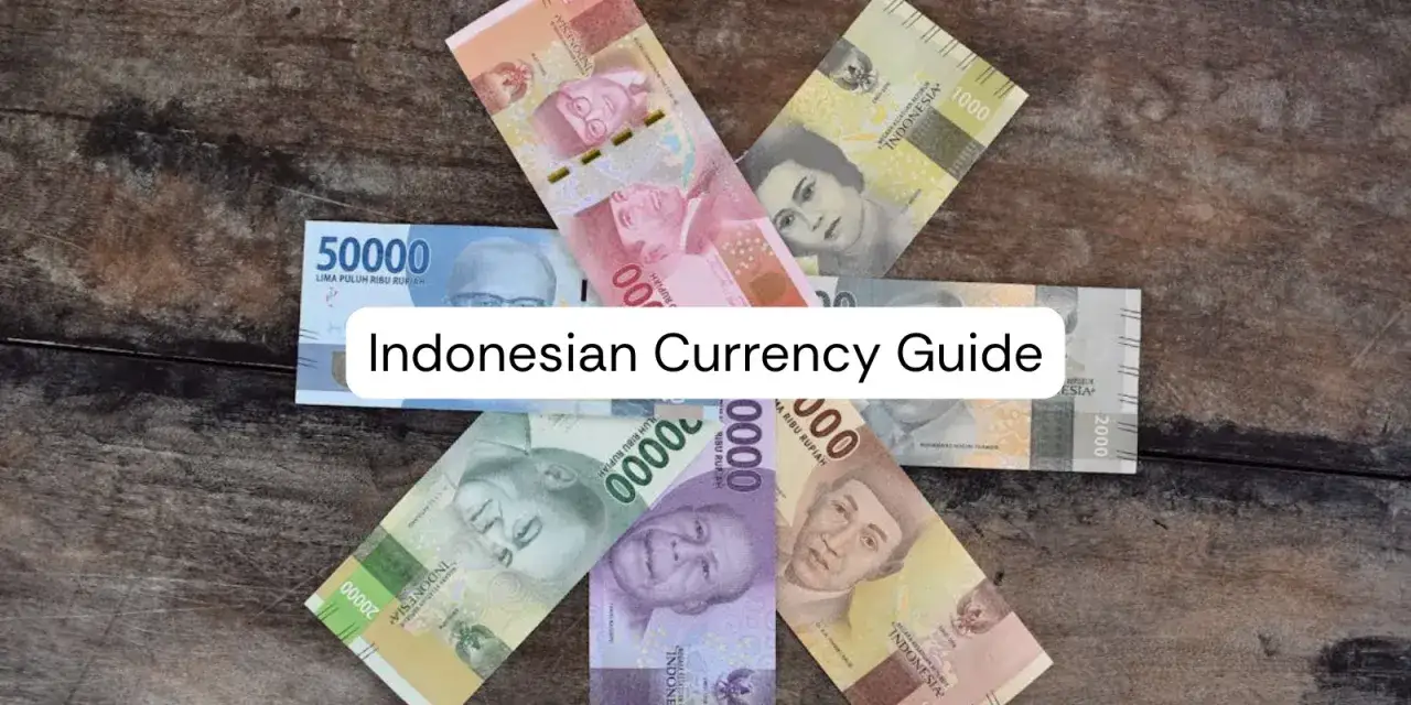Indonezyjska waluta na Bali: banknoty 50000, 20000, 2000, 1000 rupii.